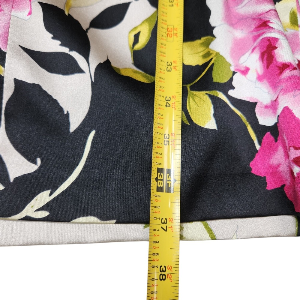 DAVID MEISTER Size 8 Floral Silk Spandex Multicolor Sleeveless V Neckline Dress - Picture 14 of 15